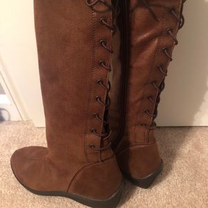 Arcopedico L31 US 6.5 Lace Up Brown Tall Boots